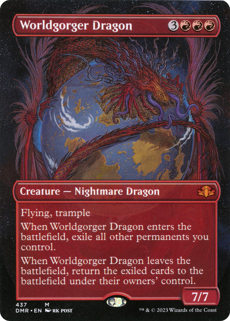 Worldgorger Dragon (Borderless) (DMR-437) - Dominaria Remastered Foil