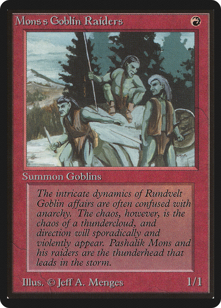 Mons's Goblin Raiders (LEB-) - Limited Edition Beta