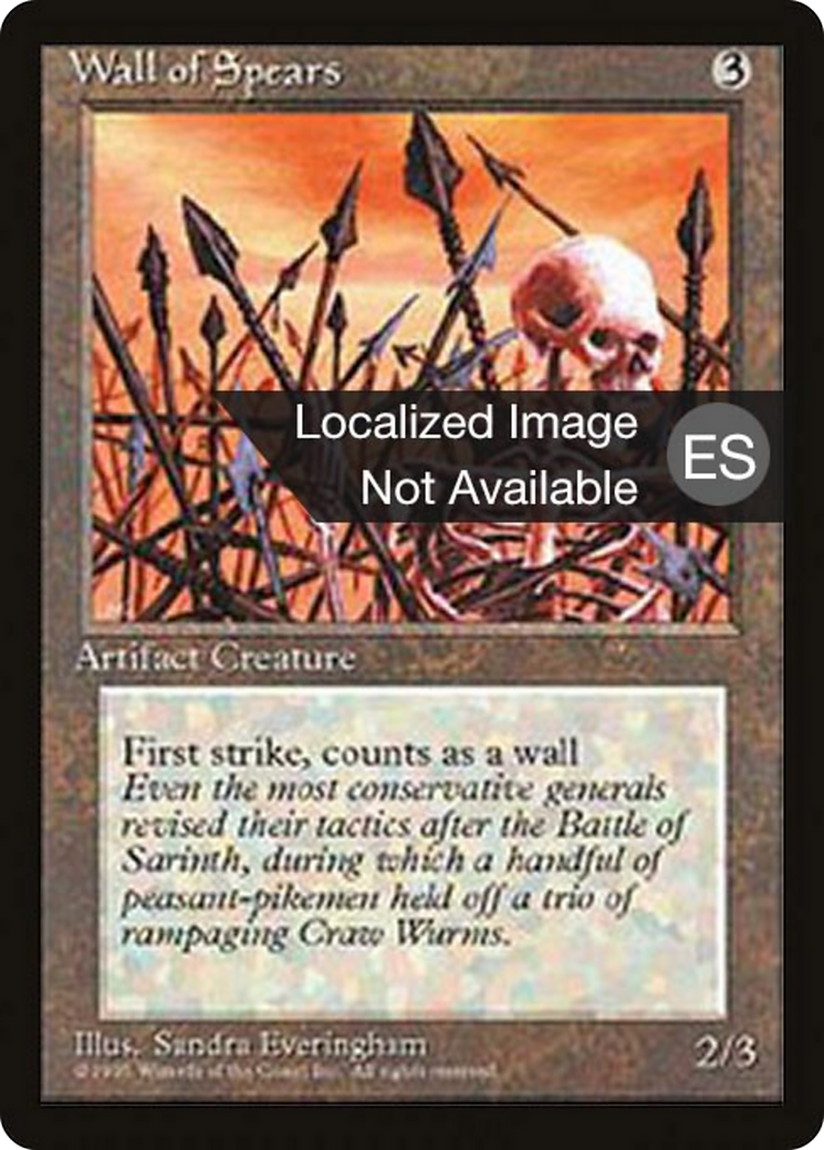 Wall of Spears (4BB-) - Fourth Edition Foreign Black Border