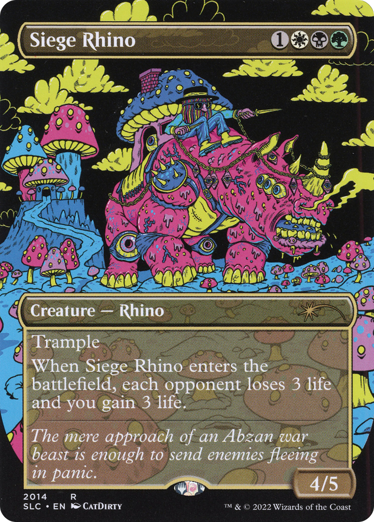 Siege Rhino (SLC-2014) - Secret Lair Countdown Kit (Borderless) Foil