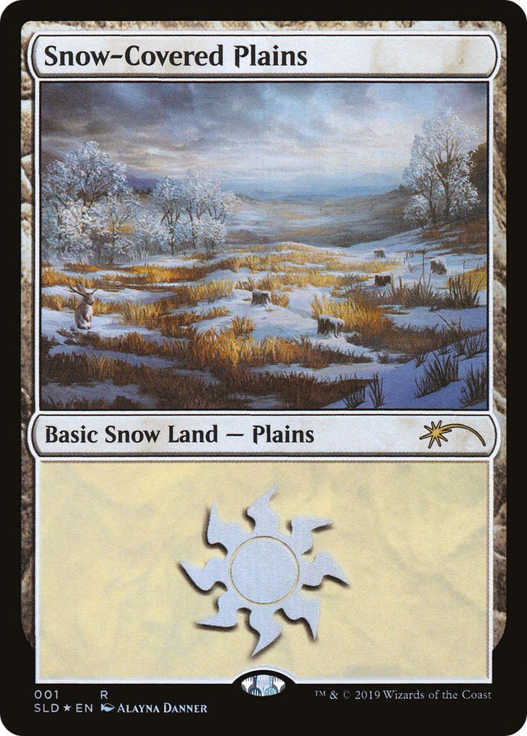 Snow-Covered Plains (1) (SLD-001) - Secret Lair Drop Foil