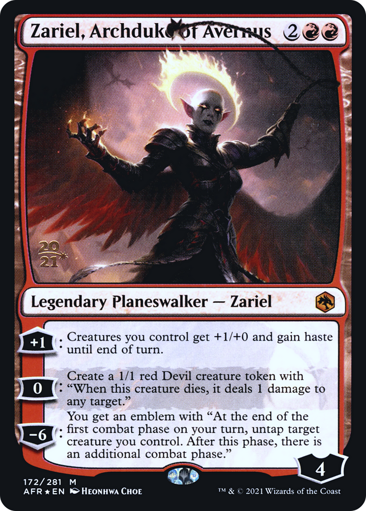 Zariel, Archduke of Avernus (PRE-172S) - Adventures in the Forgotten Realms Promos Foil