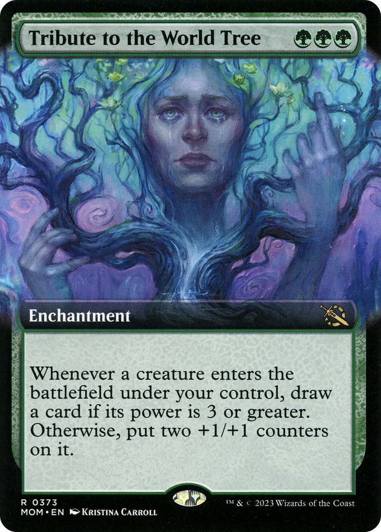 Tribute to the World Tree (Extended Art) (MOM-373) - March of the Machine: (Extended Art) Foil