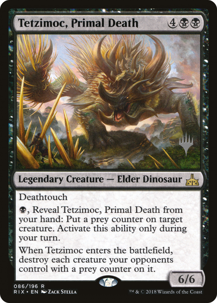 Tetzimoc, Primal Death (PPM20-086) - Rivals of Ixalan Promos Foil