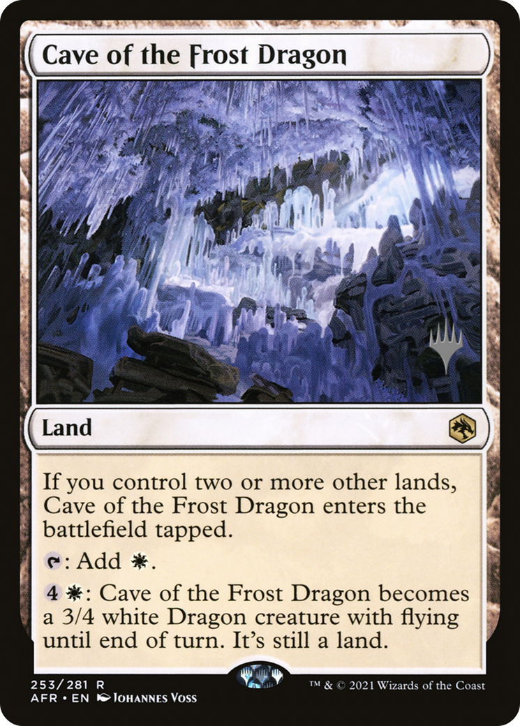 Cave of the Frost Dragon (PPAFR-253) - Adventures in the Forgotten Realms Promos Foil