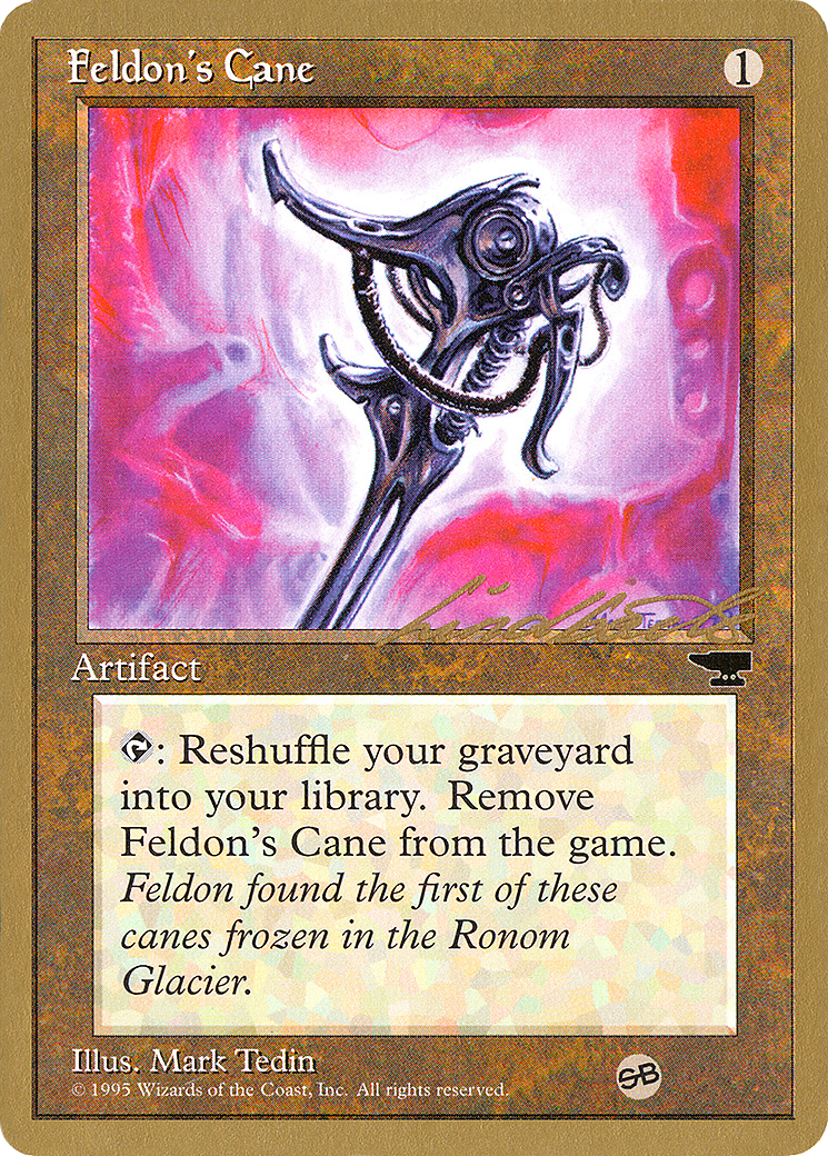 Feldon's Cane - 1996 Leon Lindback (CHR) (SB) (WCD-) - Pro Tour Collector Set