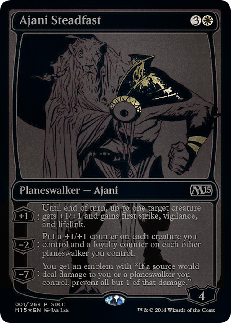 Ajani Steadfast (SDCC 2014 Exclusive) (MEDIA-001) - San Diego Comic-Con 2014 Foil
