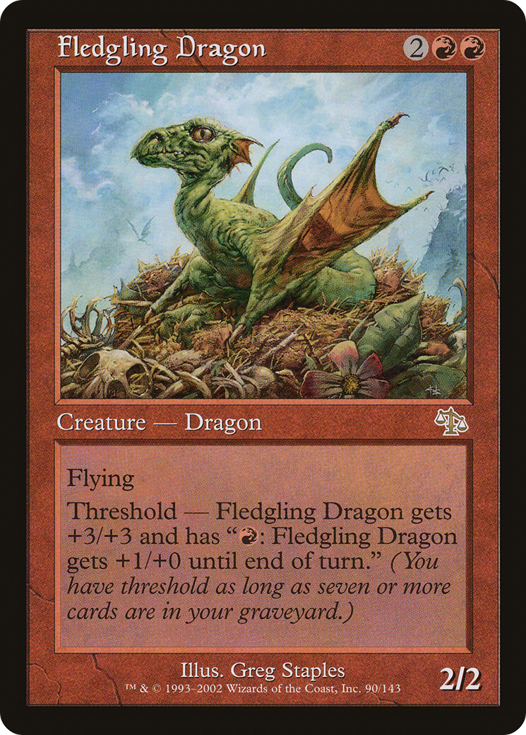 Fledgling Dragon (JUD-090) - Judgment Foil