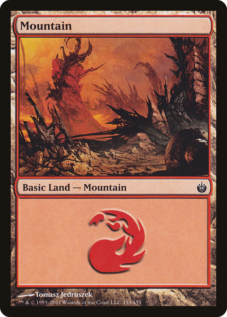 Mountain (153) (MBS-153) - Mirrodin Besieged