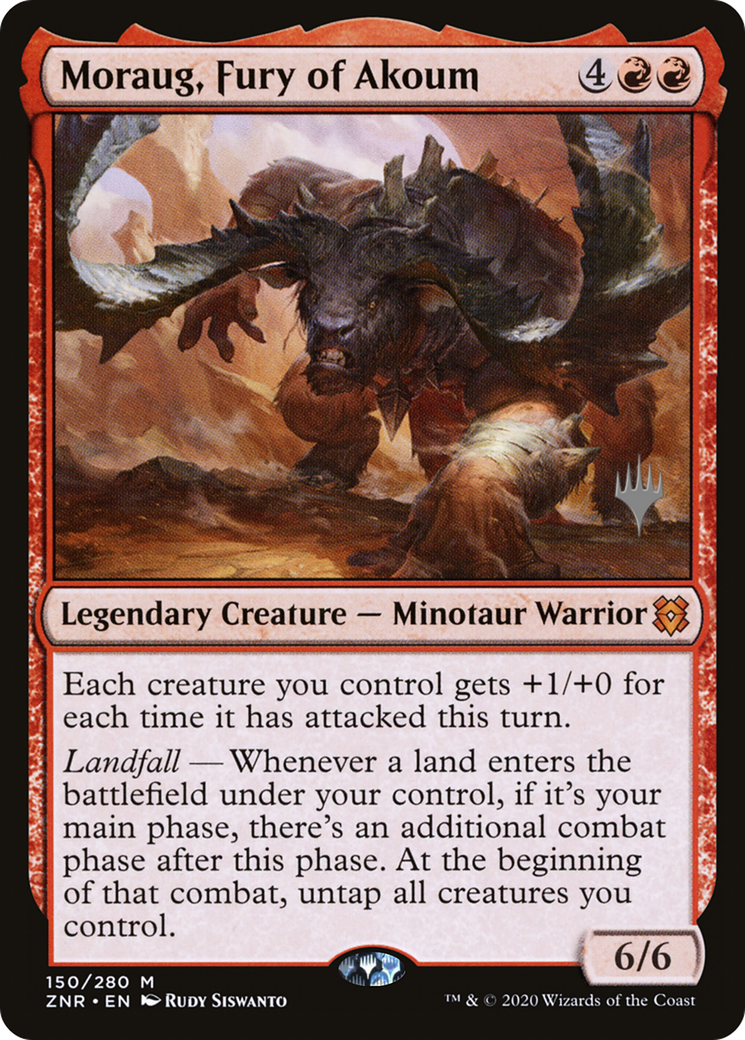 Moraug, Fury of Akoum (PPZNR-150) - Zendikar Rising Promos Foil