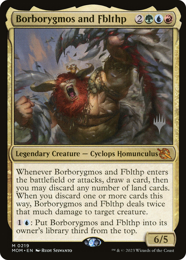 Borborygmos and Fblthp (PPMOM-219) - March of the Machine Promos Foil