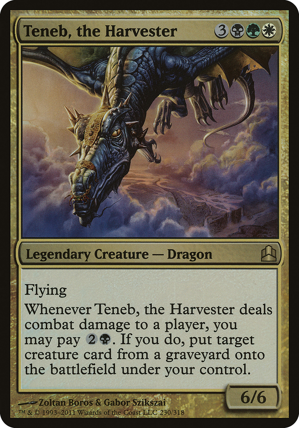 Teneb, the Harvester (Commander) (OVER-230) - Commander 2011 Oversized Foil