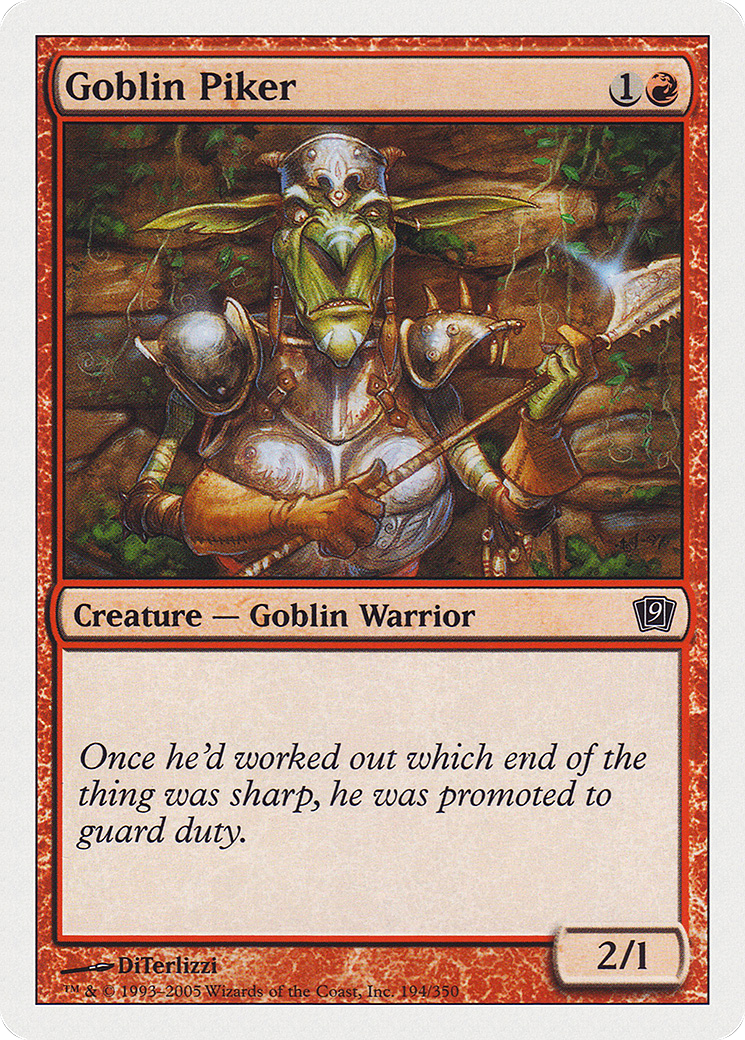 Goblin Piker (9ED-194) - 9th Edition Foil