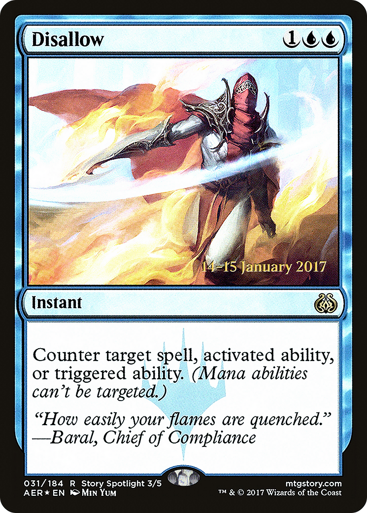 Disallow (PRE-31S) - Aether Revolt Promos Foil