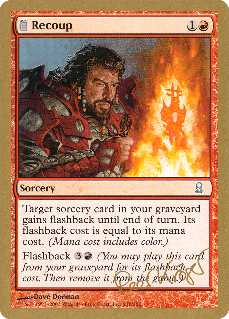 Recoup - 2003 Peer Kroger (ODY) (WCD-) - World Championship Decks 2003: (tombstone)