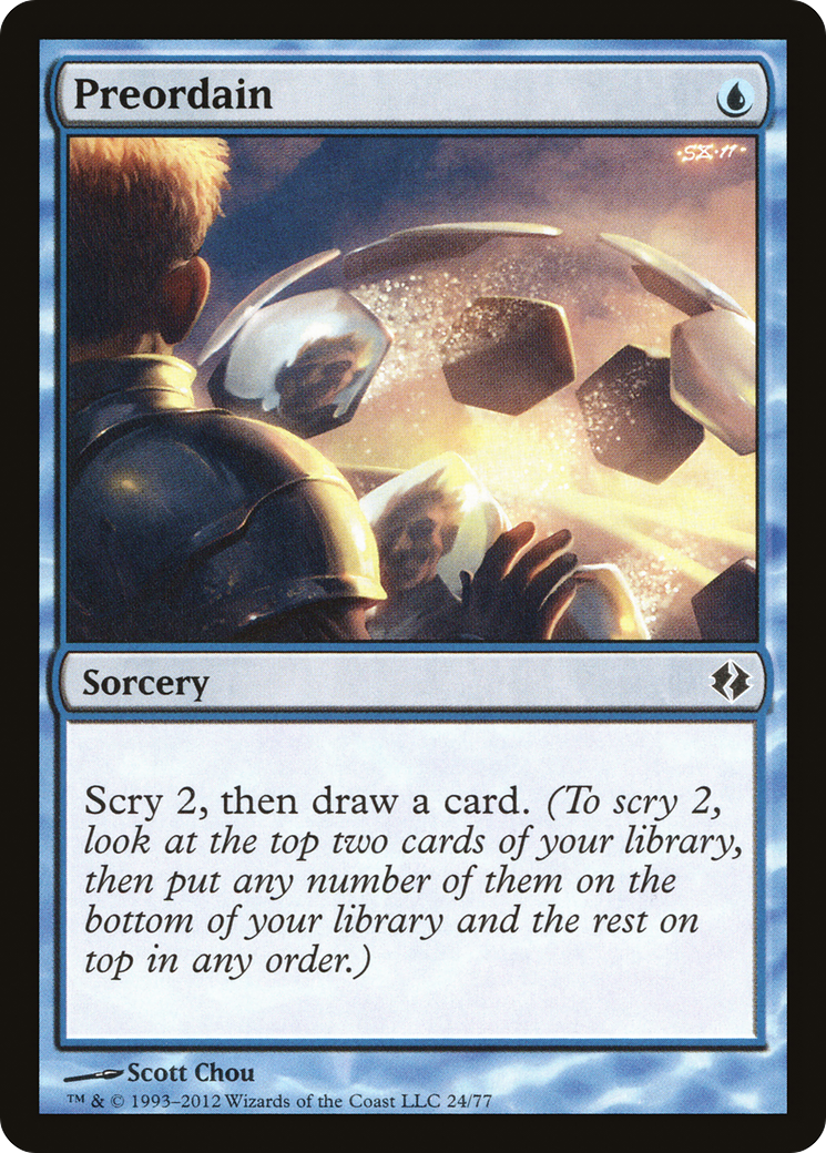 Preordain (DDI-024) - Duel Decks: Venser vs. Koth