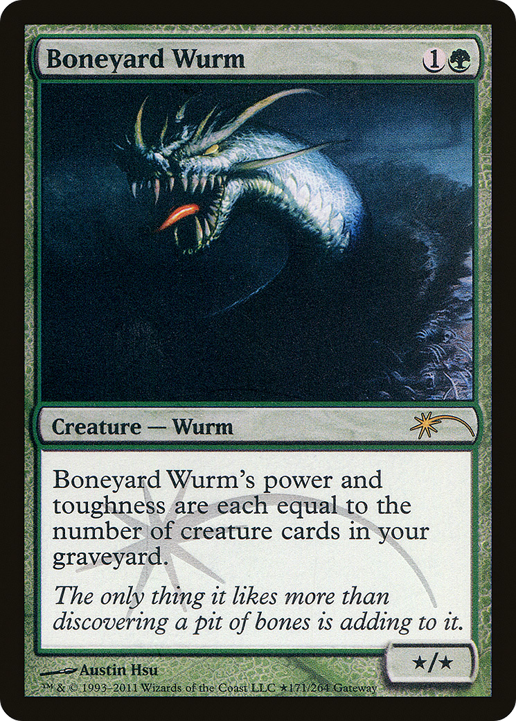 Boneyard Wurm (WPN-084) - Wizards Play Network 2011 Foil
