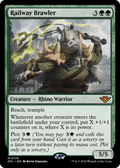 Railway Brawler (PPOTJ-175) - Outlaws of Thunder Junction Promos Foil