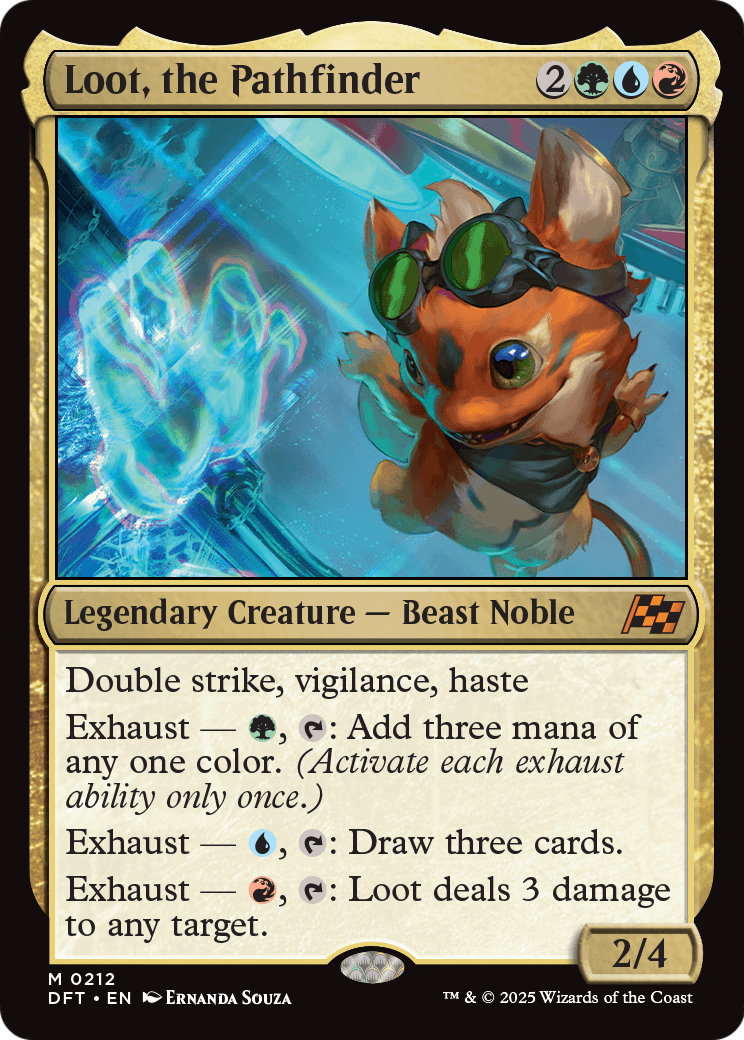 Loot, the Pathfinder (DFT-212) - Aetherdrift Foil