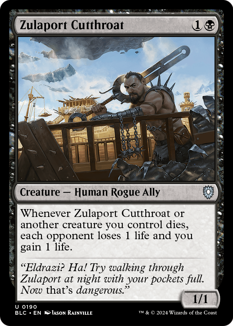 Zulaport Cutthroat (BLC-190) - Bloomburrow Commander