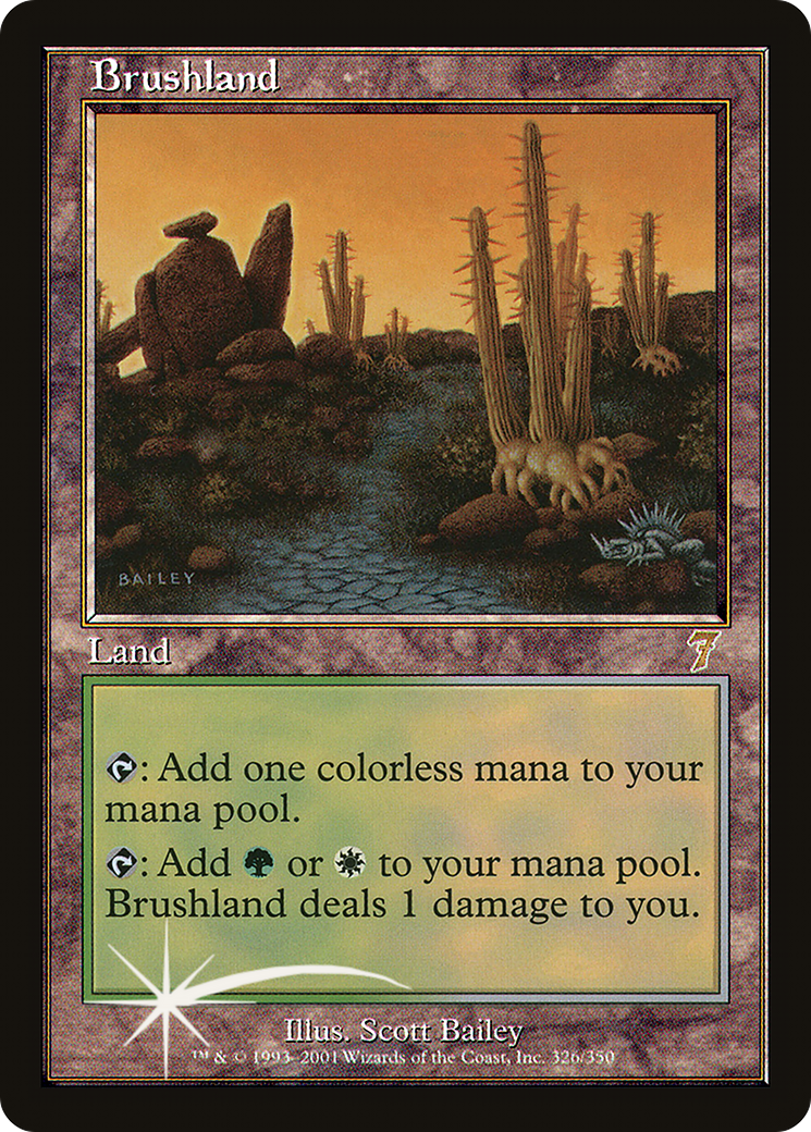 Brushland (7ED-326★) - 7th Edition