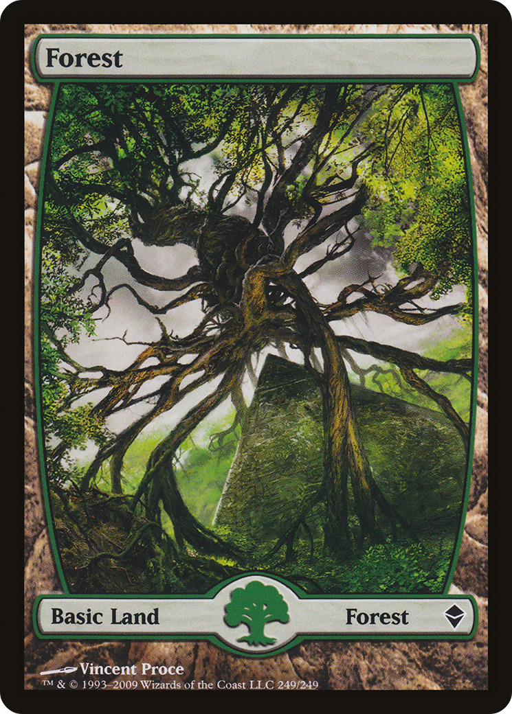Forest (249) - Full Art (ZEN-249) - Zendikar Foil