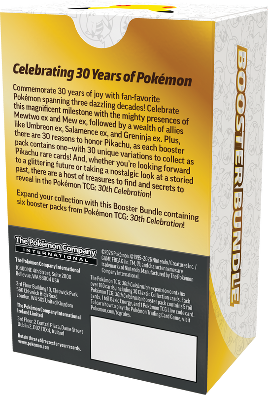Pokemon TCG: 30th Anniversary Celebration Booster Bundle