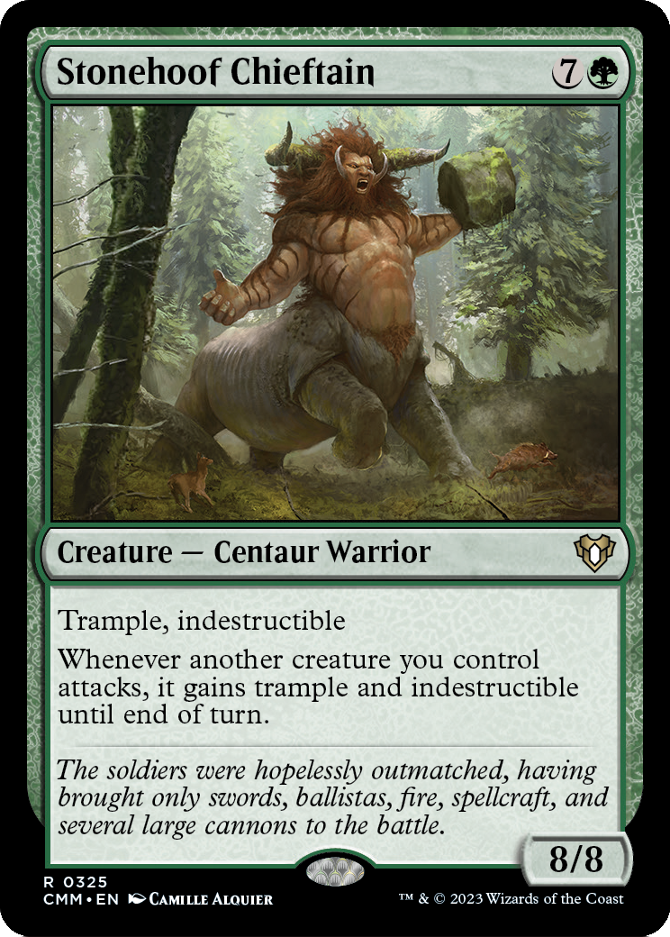 Stonehoof Chieftain (CMM-325) - Commander Masters