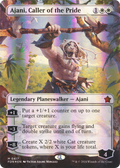 Ajani, Caller of the Pride (Borderless) (Mana Foil) (FDN-417) - Foundations Foil