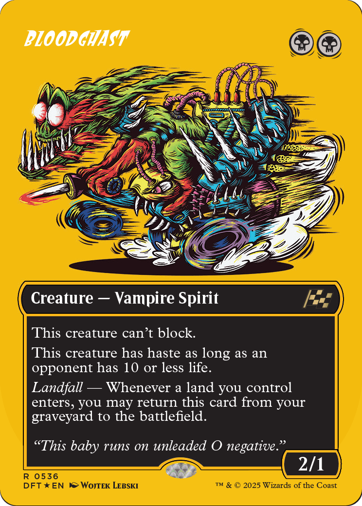 Bloodghast (Borderless) (First-Place Foil) (DFT-536) - Aetherdrift Foil