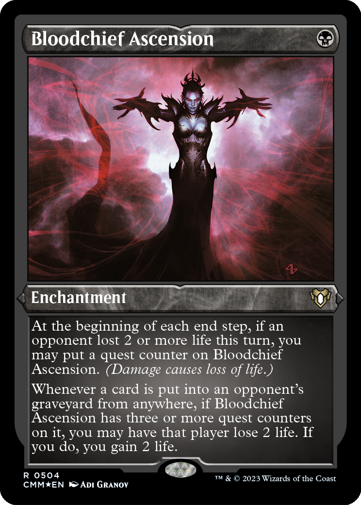 Bloodchief Ascension (Foil Etched) (CMM-504) - Commander Masters Foil