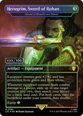 Herugrim, Sword of Rohan - Sword of Hearth and Home (Serial Numbered) (LTC-384) - Tales of Middle-earth Commander / Herugrim, Sword of Rohan (Borderless) Foil