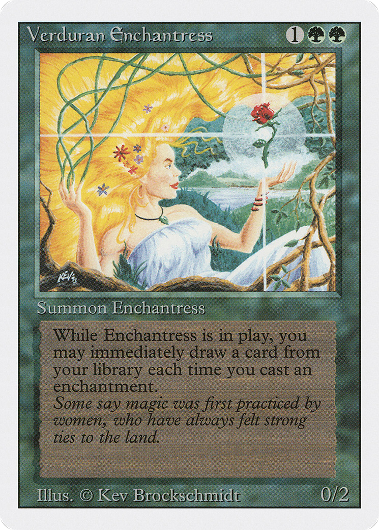 Verduran Enchantress (3ED-) - Revised Edition