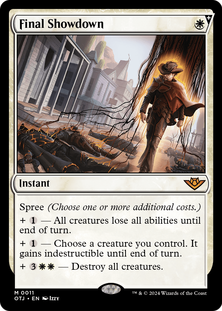 Final Showdown (OTJ-011) - Outlaws of Thunder Junction: (spree) Foil