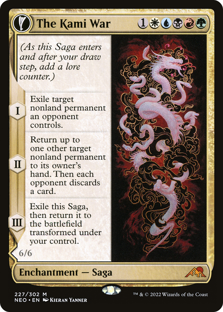 The Kami War (NEO-227) - Kamigawa: Neon Dynasty: (fandfc, enchantment) Foil