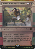 Samut, Vizier of Naktamun (Halo Foil) (MAT-224) - March of the Machine: The Aftermath: (Showcase) (Borderless) Foil