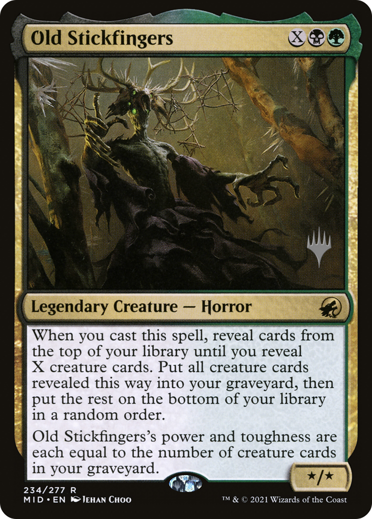 Old Stickfingers (PPMID-234P) - Innistrad: Midnight Hunt Promos Foil