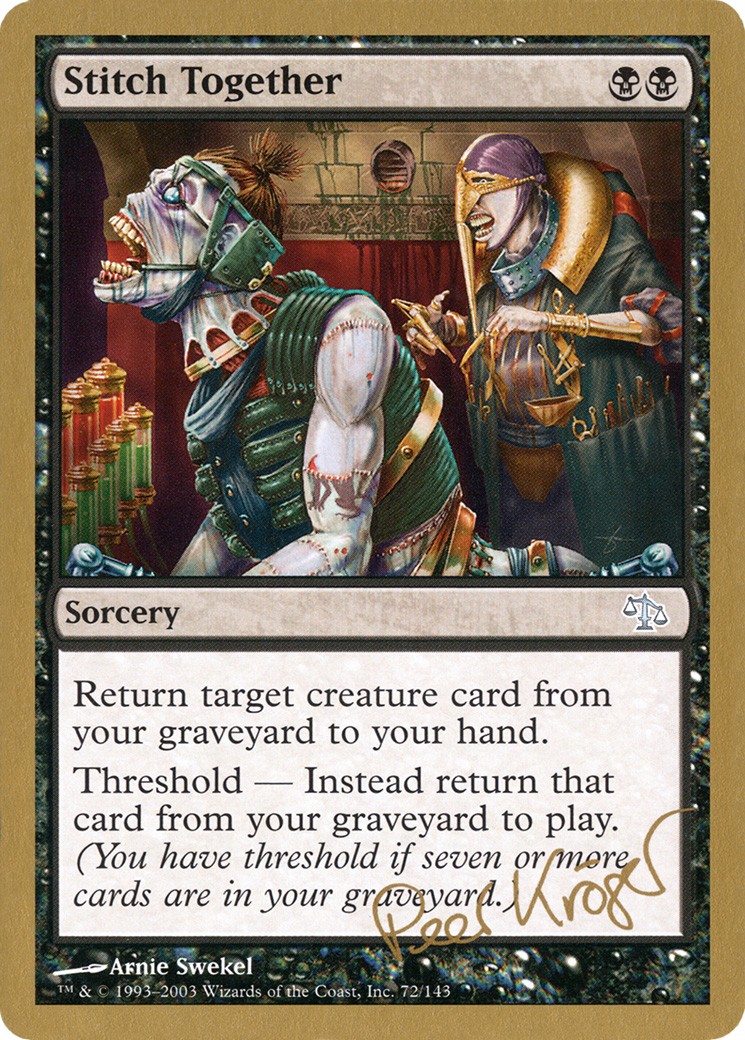 Stitch Together - 2003 Peer Kroger (JUD) (WCD-) - World Championship Decks 2003