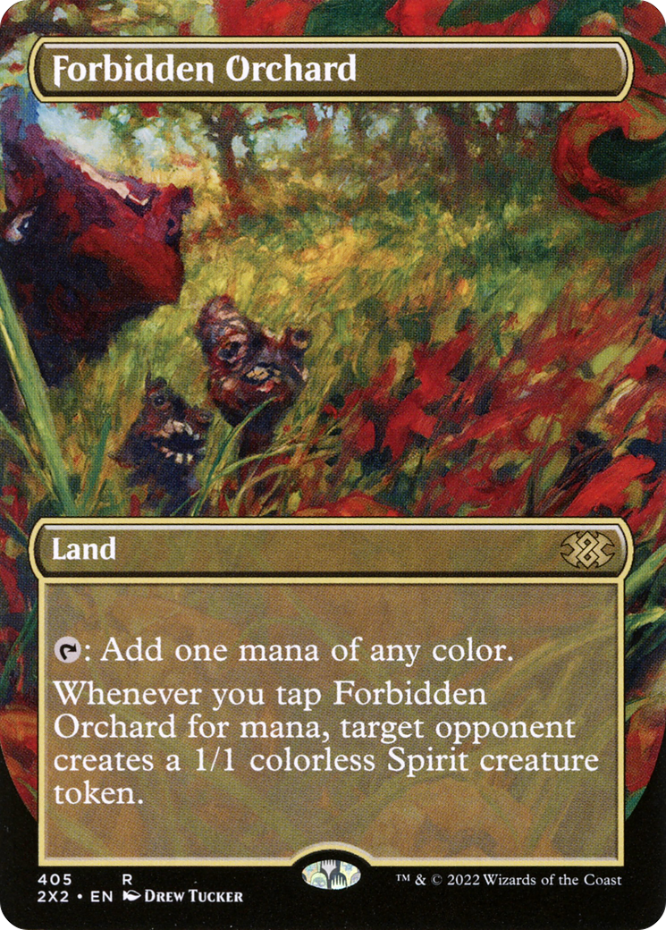 Forbidden Orchard (Borderless) (2X2-405) - Double Masters 2022 Foil