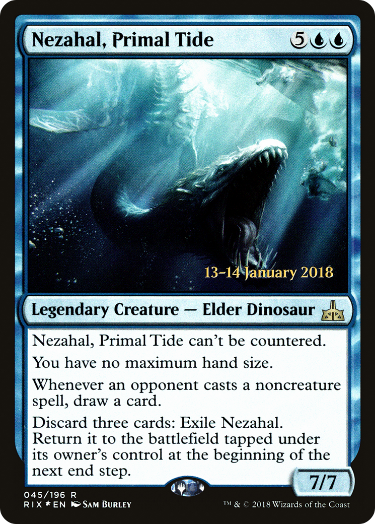 Nezahal, Primal Tide (PRE-45S) - Rivals of Ixalan Promos Foil