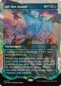 All-Out Assault (Showcase) (Halo Foil) (TDM-415) - Tarkir: Dragonstorm: (Showcase, enchantment) Foil