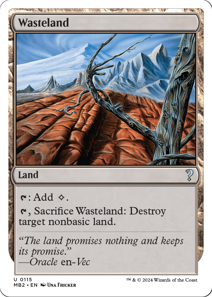 Wasteland (White Border) (MB2-115) - Mystery Booster 2