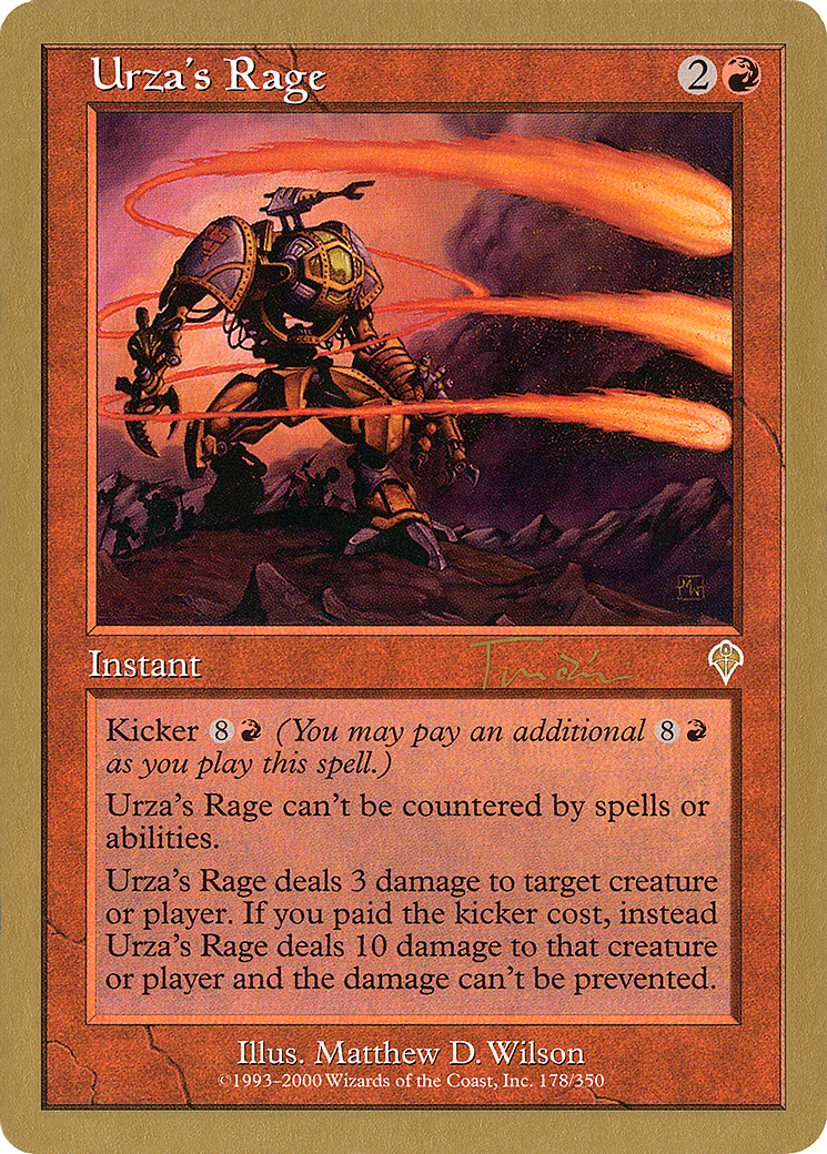 Urza's Rage - 2001 Jan Tomcani (INV) (WCD-) - World Championship Decks 2001