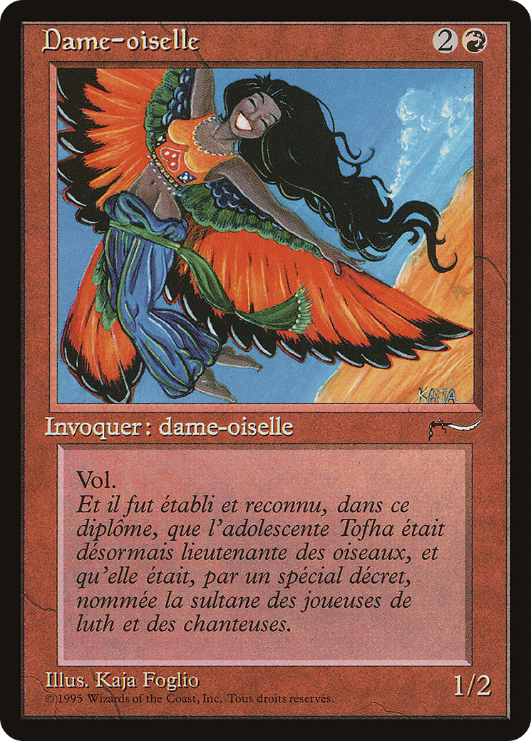 Bird Maiden (French) - "Dame-oiselle" (REN-) - Renaissance