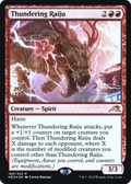 Thundering Raiju (PRE-166) - Kamigawa: Neon Dynasty Promos Foil