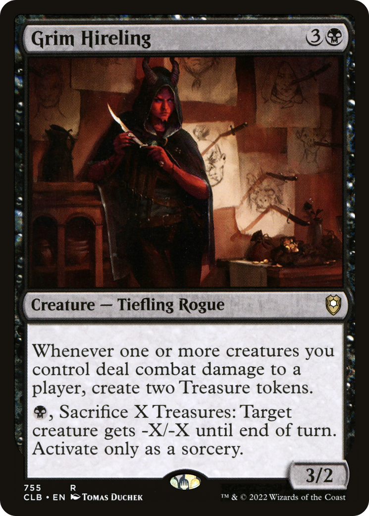 Grim Hireling (CLB-755) - Commander Legends: Battle for Baldur's Gate