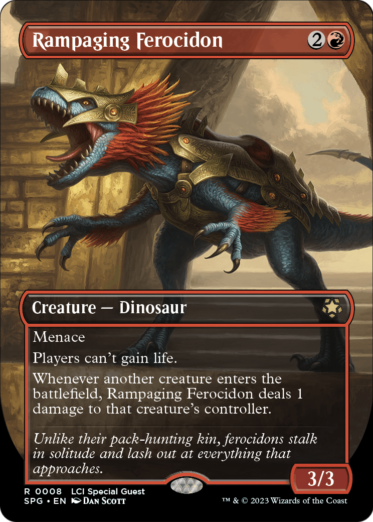 Rampaging Ferocidon (Borderless) (SPG-008) - Special Guests Foil