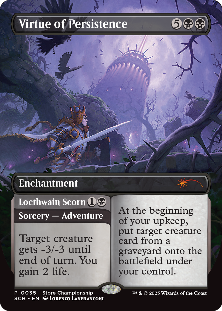 Virtue of Persistence (GAME-035) - Store Championships (Borderless) Foil