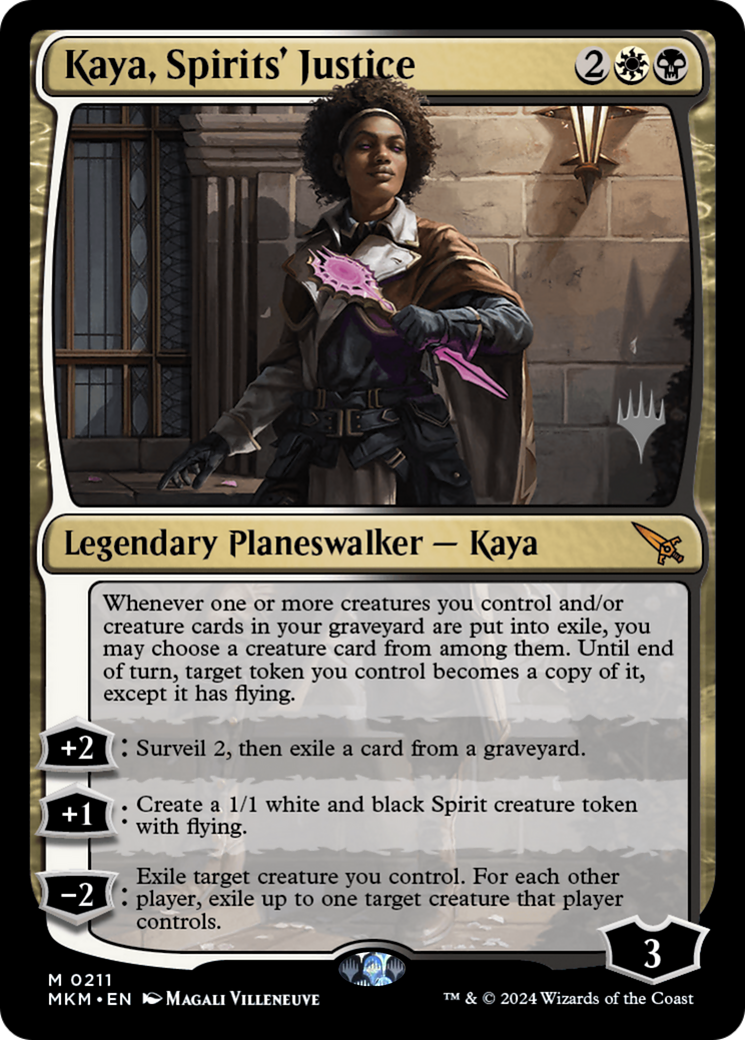 Kaya, Spirits' Justice (PPMKM-211) - Murders at Karlov Manor Promos Foil