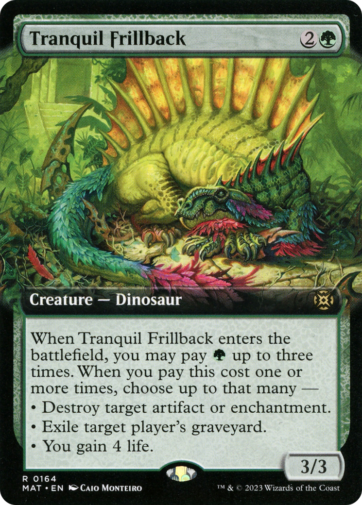 Tranquil Frillback (Extended Art) (MAT-164) - March of the Machine: The Aftermath: (Extended Art) Foil